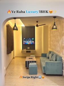 Hall Image of 800 Sq.ft 1 BHK Apartment / Flat for rent in Vijay Nagar Indore for Rs. 18000