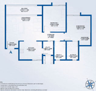 Image of 1103 Sq.ft 2 BHK Apartment / Flat for sale in Godrej Park Retreat Phase 2, Chikkakannalli, Bengaluru for Rs. 14700000