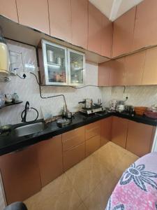 Kitchen Image of 650 Sq.ft 1 BHK Apartment / Flat for rent in Vashi Navi Mumbai for Rs. 35000