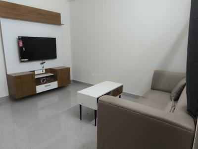 Living Room Image of 800 Sq.ft 1 BHK Apartment / Flat for rent in Nagavara Bengaluru for Rs. 26000