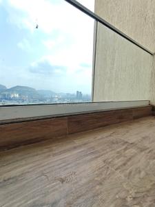 Balcony Image of 950 Sq.ft 2 BHK Apartment / Flat for rent in Ashar Arize Tower B And C, Kalwa Thane for Rs. 40000