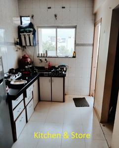 Kitchen Image of 927 Sq.ft 2 BHK Apartment / Flat for sale in Karan Park Rajkot for Rs. 6300000