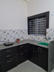Kitchen Image of 1200 Sq.ft 2 BHK Builder Floor for rent in Sakar Tapobhoomi, Raksha Jabalpur for Rs. 12000