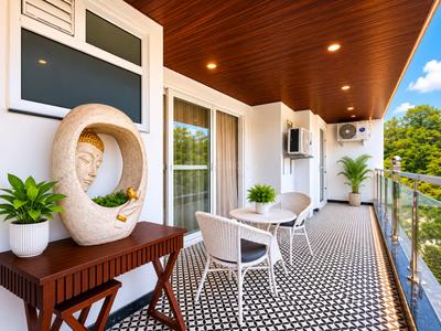 Balcony Image of 1856 Sq.ft 3 BHK Apartment / Flat for sale in Mussoorie Road Dehradun for Rs. 23200000