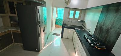 Kitchen Image of 1450 Sq.ft 3 BHK Apartment / Flat for rent in Alkapuri Vadodara for Rs. 45000