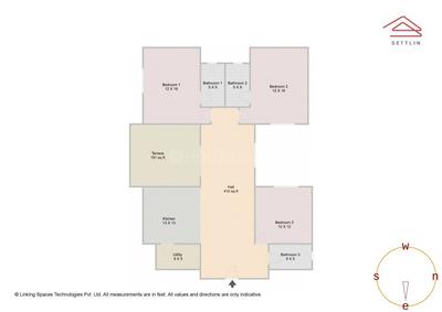 Image of 2305 Sq.ft 3 BHK Apartment / Flat for sale in Total Environment In That Quiet Earth Bangalore by Total Environment Building Systems, Horamavu, Bengaluru for Rs. 35000000
