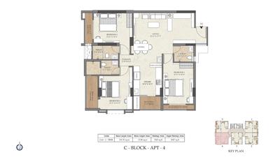 Image of 2047 Sq.ft 3 BHK Apartment / Flat for sale in Balicha, Udaipur for Rs. 12499999