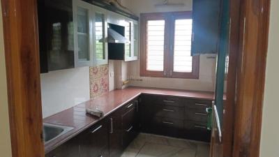Kitchen Image of 1350 Sq.ft 2 BHK Builder Floor for rent in Delta II Greater Noida for Rs. 22000