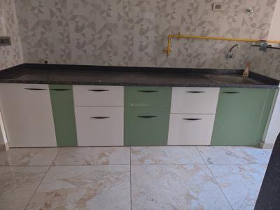 Kitchen Image of 1000 Sq.ft 3 BHK Apartment / Flat for rent in Swagat Queens Land, Sargasan Gandhinagar for Rs. 25000