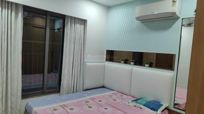 Bedroom Image of 2000 Sq.ft 3 BHK Apartment / Flat for rent in Avikam Giriraj, Zundal Ahmedabad for Rs. 40000
