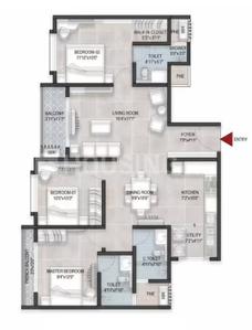 Image of 1278 Sq.ft 3 BHK Apartment / Flat for sale in Bren Avaana, Kaggalipura, Bengaluru for Rs. 15000000