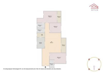 Image of 1934 Sq.ft 3 BHK Apartment / Flat for sale in Godrej Lakeside Orchard by Godrej Properties Ltd. , Chikkakannalli, Bengaluru for Rs. 27500000