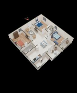 Image of 1370 Sq.ft 3 BHK Apartment / Flat for sale in Chandapura, Bengaluru for Rs. 9700000
