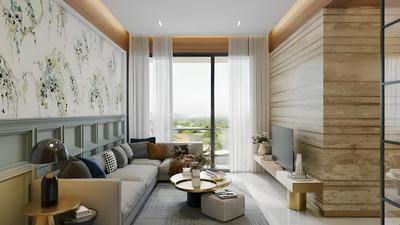 Hall Image of 1300 Sq.ft 2 BHK Apartment / Flat for sale in Happy Uptown, Bopal Ahmedabad for Rs. 6400000
