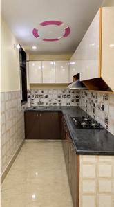 Kitchen Image of 510 Sq.ft 1.5 BHK Builder Floor for rent in Krishna Nagar New Delhi for Rs. 12500
