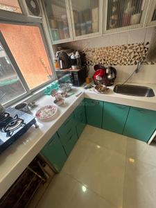 Kitchen Image of 700 Sq.ft 2 BHK Apartment / Flat for rent in Neelyog Veydaanta, Ghatkopar West Mumbai for Rs. 68000