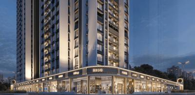 Image of 696 Sq.ft 2 BHK Apartment / Flat for sale in Raymond The Address By GS Tower 3, Sion, Mumbai for Rs. 24000000