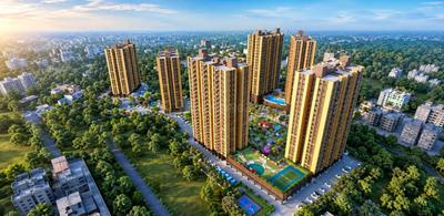 Image of 1215 Sq.ft 3 BHK Apartment / Flat for sale in Srijan Orizon Phase I, Narendrapur, Kolkata for Rs. 12000000