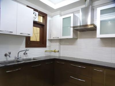 Kitchen Image of 1500 Sq.ft 3 BHK Builder Floor for rent in Swaraj Homes RWA Chittaranjan Park Block K, Chittaranjan Park New Delhi for Rs. 90000