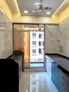 Kitchen Image of 720 Sq.ft 1 BHK Apartment / Flat for rent in Rkr Precious Imperial Phase 1, Ambernath East Ambernath for Rs. 9000
