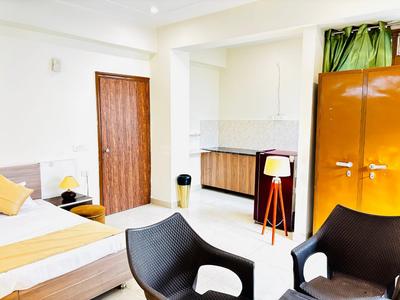 Bedroom Image of 900 Sq.ft 1 RK Apartment / Flat for rent in Sector 50 Gurgaon for Rs. 20000