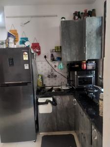 Kitchen Image of 500 Sq.ft 1 BHK Builder Floor for sale in Neb Sarai New Delhi for Rs. 1800000