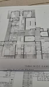 Floor Plan Image of 600 Sq.ft 2 BHK Apartment / Flat for sale in Kandivali West Mumbai for Rs. 19000000