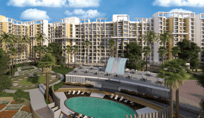 Image of 1021 Sq.ft 2 BHK Apartment / Flat for sale in Bramha Skycity, Dhanori, Pune for Rs. 7800000