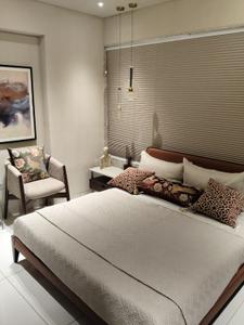 Bedroom Image of 2300 Sq.ft 3 BHK Apartment / Flat for rent in Shafalya Vertis, Sola Ahmedabad for Rs. 45000