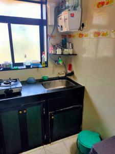 Kitchen Image of 500 Sq.ft 1 BHK Apartment / Flat for rent in Dhuri Tower, Vasai West Vasai for Rs. 22000