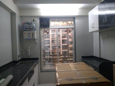 Kitchen Image of 850 Sq.ft 2 BHK Apartment / Flat for rent in Thakur Galaxy, Boisar Mumbai for Rs. 18000