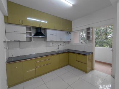 Kitchen Image of 1500 Sq.ft 3 BHK Apartment / Flat for rent in Mahaveer Carnation, Vakil Garden City Bengaluru for Rs. 45000