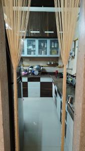 Kitchen Image of 800 Sq.ft 1 BHK Apartment / Flat for rent in Bopal Ahmedabad for Rs. 19000