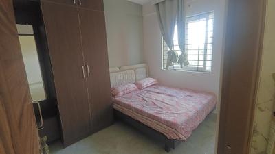 Bedroom Image of 650 Sq.ft 1 BHK Apartment / Flat for rent in Thanisandra Bengaluru for Rs. 25000