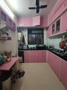 Kitchen Image of 625 Sq.ft 1 BHK Apartment / Flat for rent in Kishore Park, Kalwa Thane for Rs. 28000