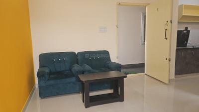 Living Room Image of 850 Sq.ft 1 BHK Apartment / Flat for rent in BTM Layout 2nd Stage Bengaluru for Rs. 23000