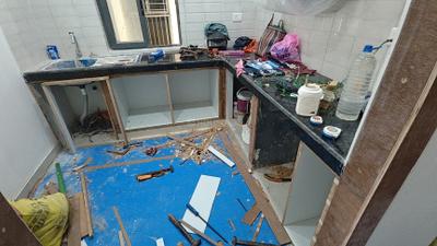 Kitchen Image of 1200 Sq.ft 4 BHK Apartment / Flat for rent in Unimark Lakewood Estate, New Garia Kolkata for Rs. 45000