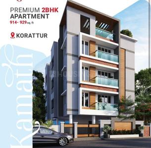 Image of 914 Sq.ft 2 BHK Apartment / Flat for sale in Korattur, Chennai for Rs. 9600000