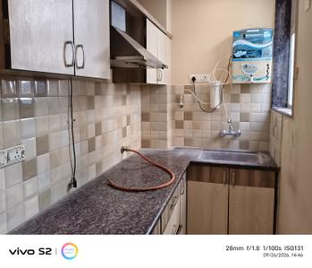 Kitchen Image of 650 Sq.ft 1 BHK Apartment / Flat for rent in Malviya Nagar Jaipur for Rs. 20000