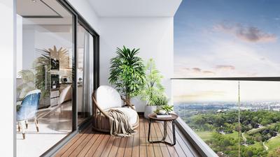 Balcony Image of 1500 Sq.ft 3 BHK Apartment / Flat for sale in Aarohana Adira, Devanahalli Bengaluru for Rs. 14500000