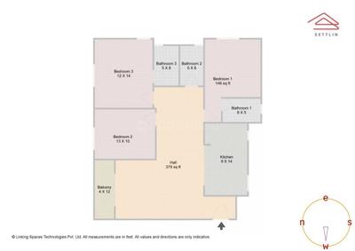 Image of 1680 Sq.ft 3 BHK Apartment / Flat for sale in Purva Atmosphere by Puravankara Limited, Thanisandra, Bengaluru for Rs. 23900000