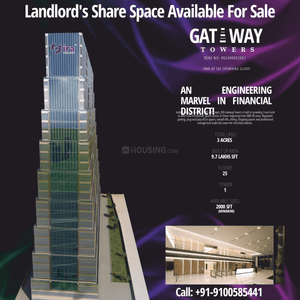 Others image of 2000.0 Sq.ft  Bare shell Office Space for sale in Financial District for 20000000