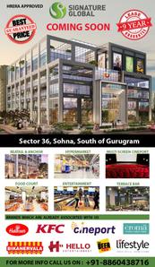 Commercial image of 150.0 Sq.ft pre-leased Showroom for sale in Sector 36 Sohna for 2500000