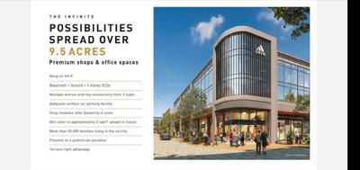 Commercial image of 3850.0 Sq.ft Showroom for sale in Sector 82A for 26500000