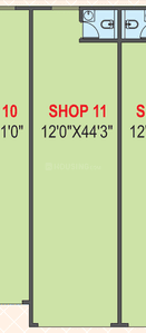 Floor Plan image of 528.0 Sq.ft Shop for rent in Tathawade for 85000