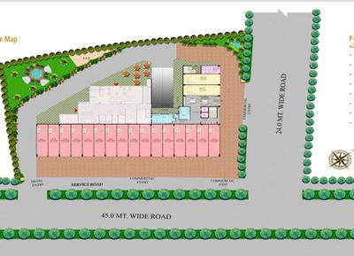 Floor Plan image of 700.0 Sq.ft pre-leased Bare shell Office Space for sale in Raj Nagar Extension for 6000000