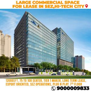 Commercial image of 4000.0 Sq.ft  Bare shell Office Space for rent in Hitech City for 70000