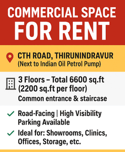 Others image of 6000.0 Sq.ft   Showroom for rent in Thirunindravur for 25000