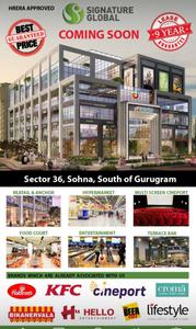 Commercial image of 200.0 Sq.ft pre-leased Showroom for sale in Sector 36 Sohna for 2000000