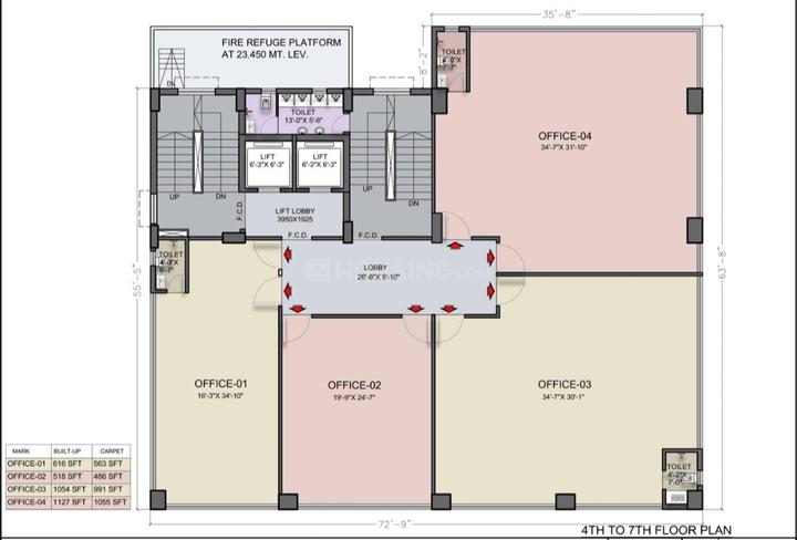 Others image of 1505.0 Sq.ft  Bare shell Office Space for sale in Kalighat for 37625000